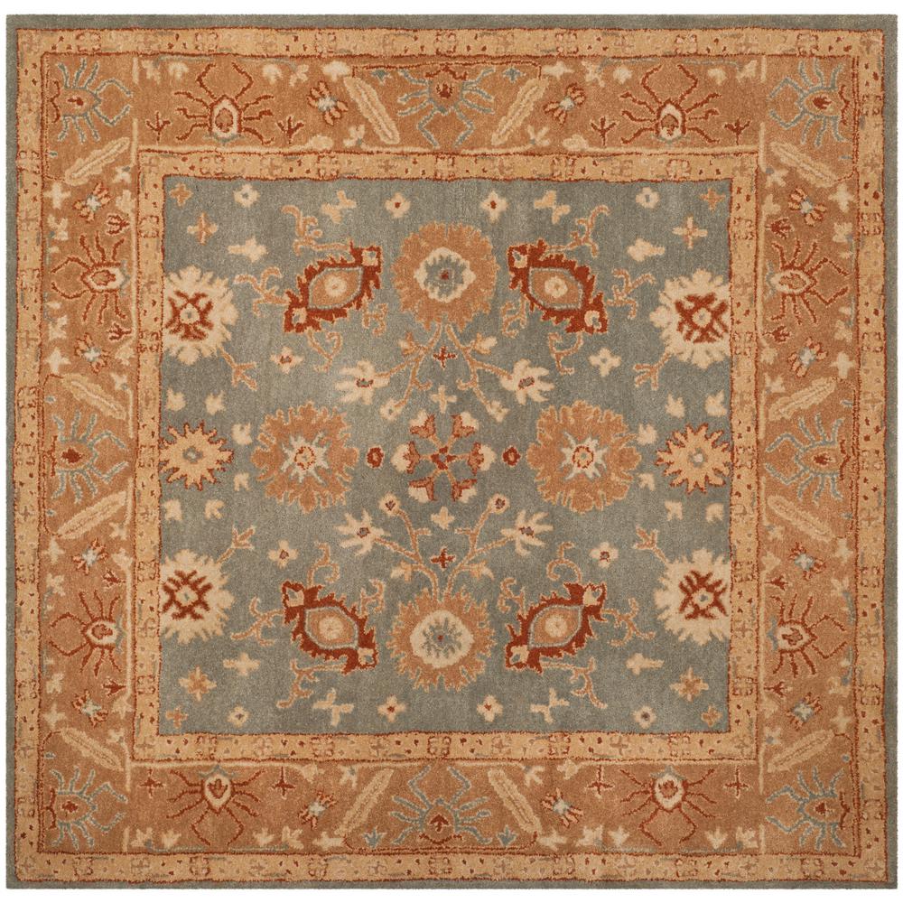 Safavieh Antiquity Blue Beige 6 Ft X Square Area Rug