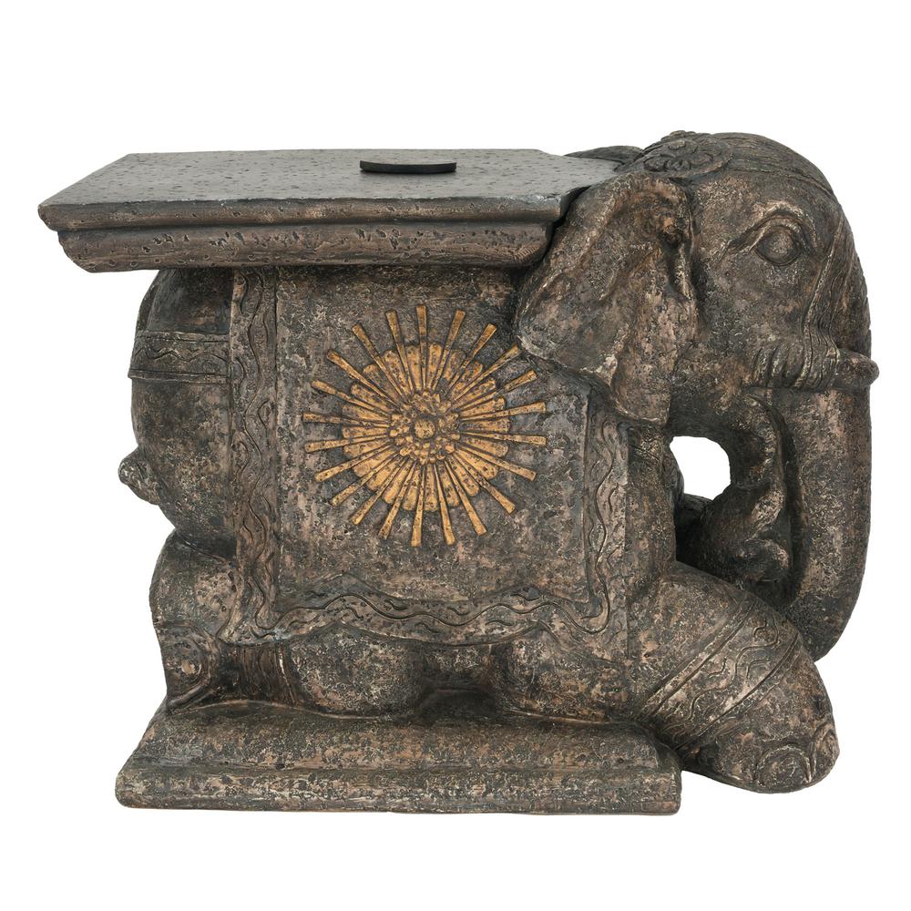 Bombay Outdoors Elephant Patio Umbrella Base in Distressed GreyA100057