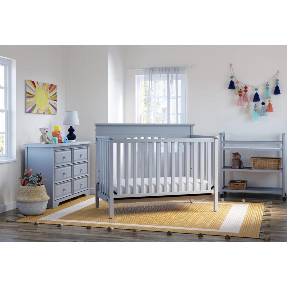 Graco Lauren Pebble Gray 4in1 Convertible Crib 04530 36f The