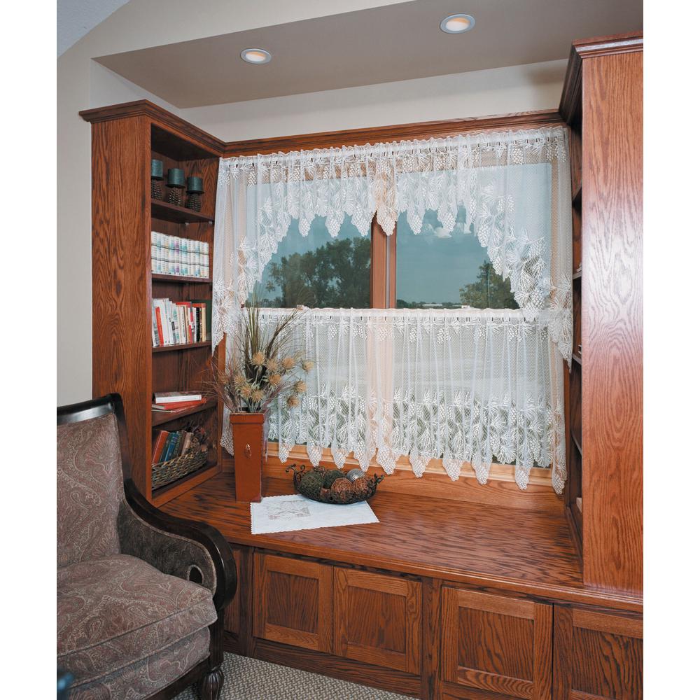 Heritage Lace Woodland 60 in. L Polyester Valance in White6260W6016