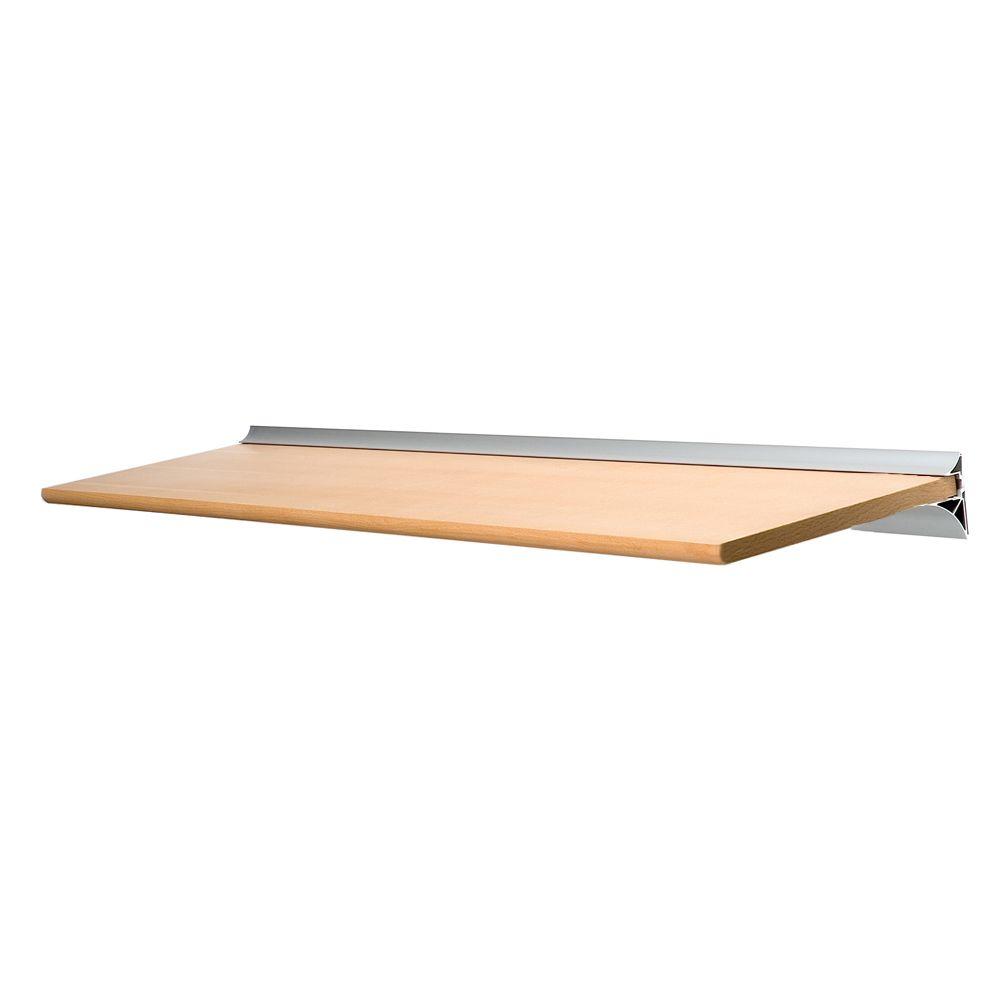 Light Brown Wood Wall Mounted Shelves Shelving The Home Depot Gallery Beech Shelf With Silver Bracket Kit Varies By Size