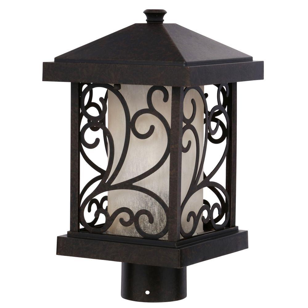 Progress Lighting Cypress Collection 1 Light Forged Bronze Outdoor Cypress Collection 1 Light Forged Bronze Outdoor Post Lantern