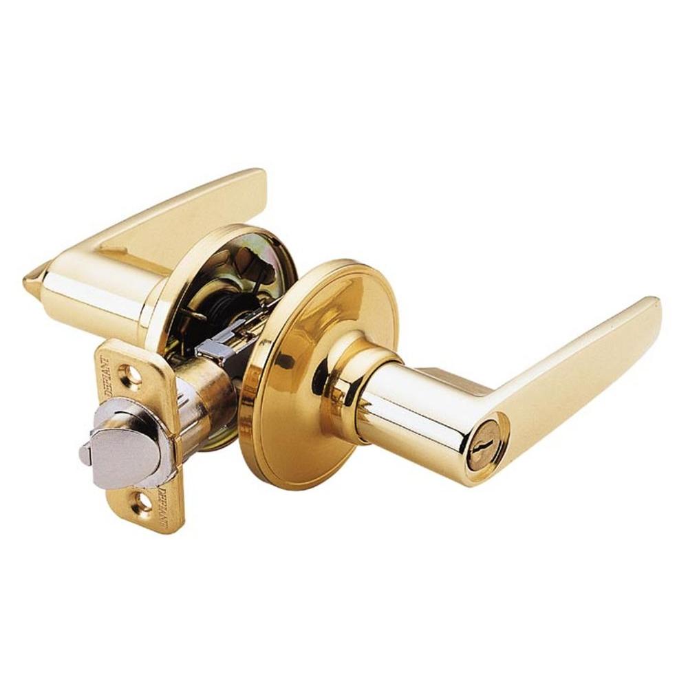 Defiant Olympic Polished Brass Entry Door Lever 721 113 H The Home Depot 3254