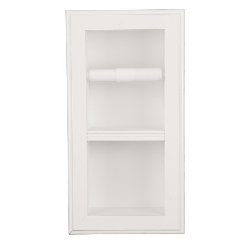 White Wood Toilet Paper Holders Bathroom Hardware The Home