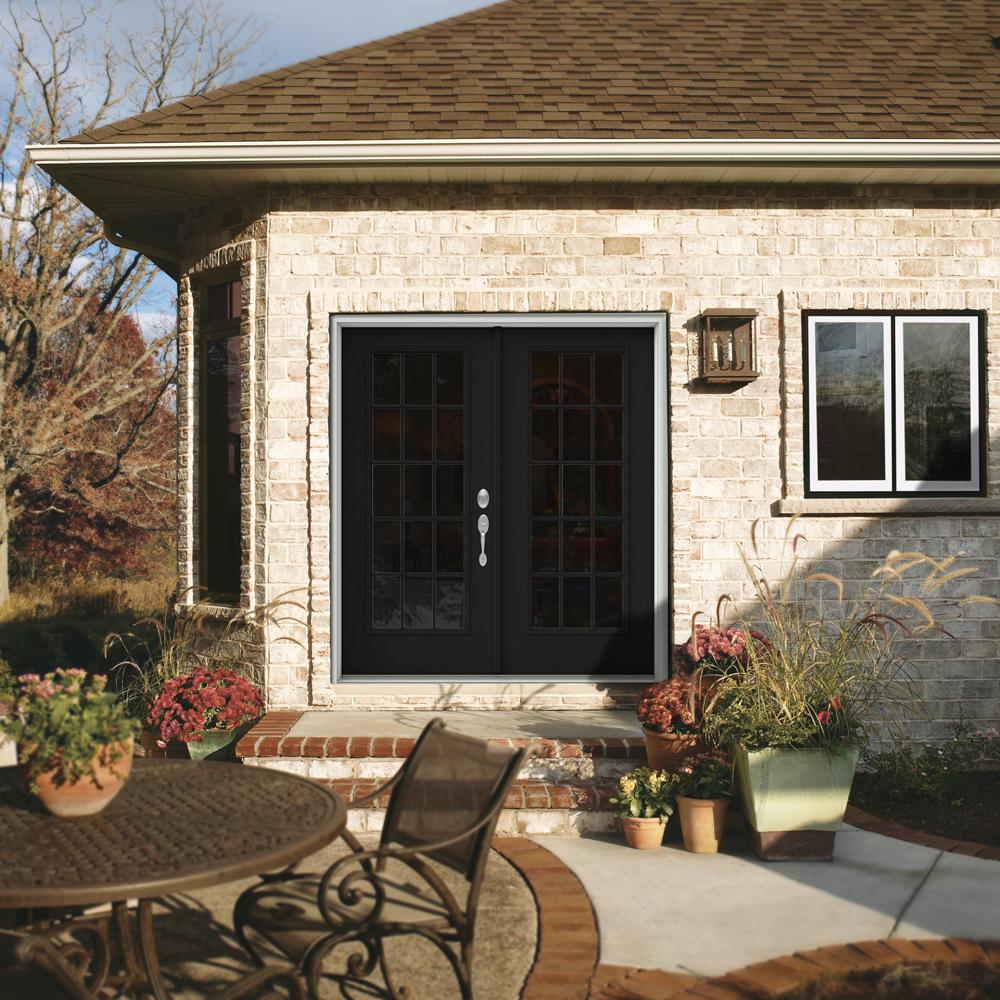 Black Patio Doors Exterior The Home Depot - Black Steel French Patio Doors Black Patio Doors Exterior The Home Depot - Black Steel French Patio Doors