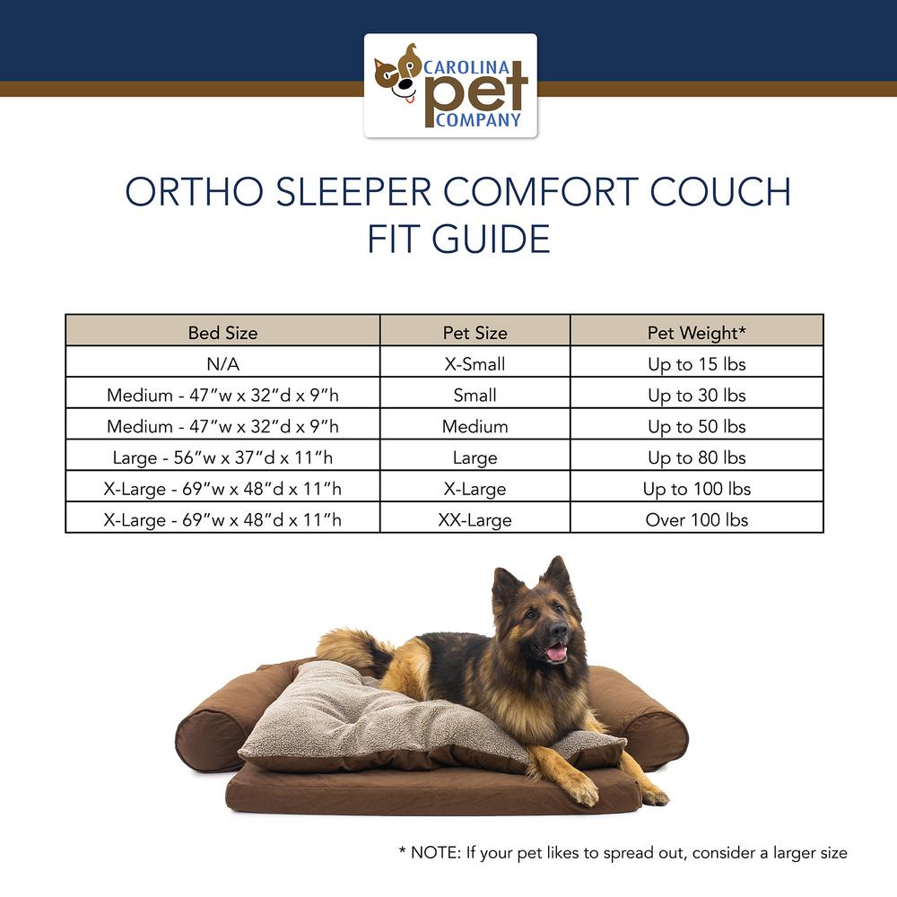 pet bed sizes