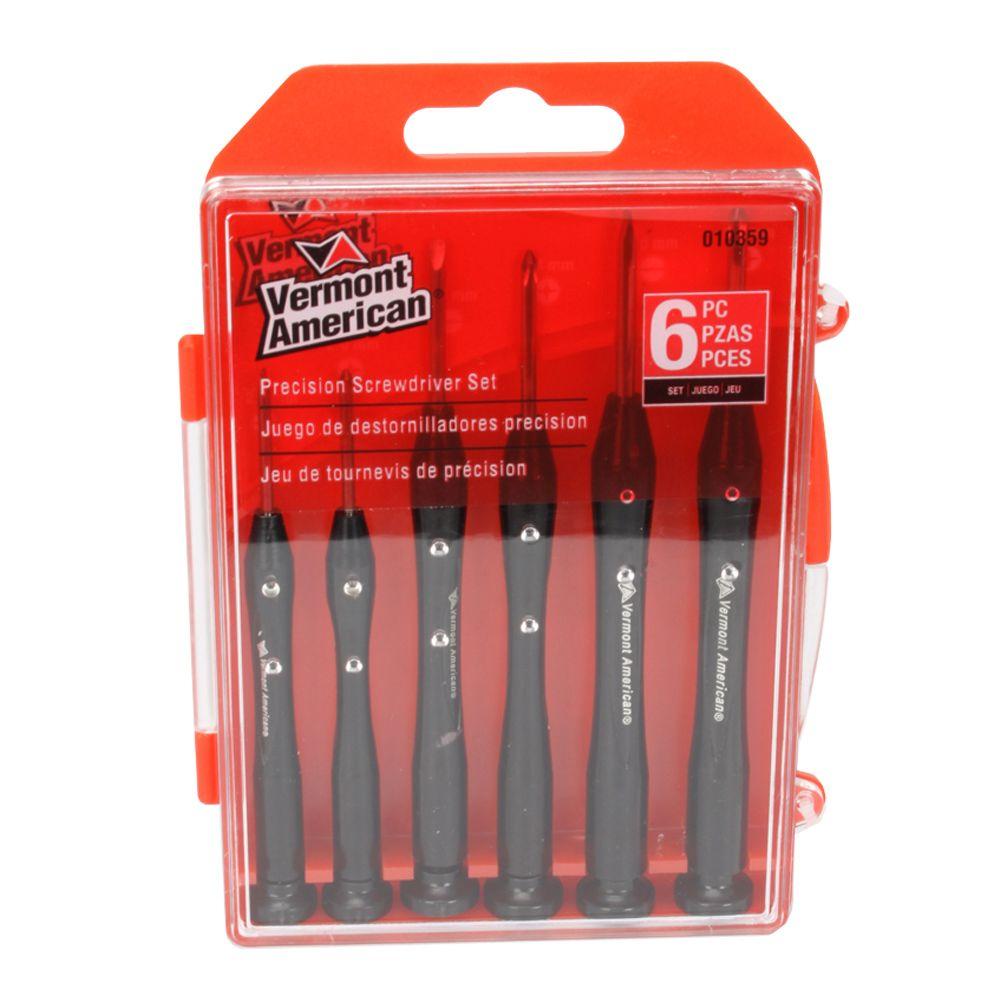 Vermont American 3.94 in. Aluminum Precision Screwdriver Set (6Piece)010359 The Home Depot