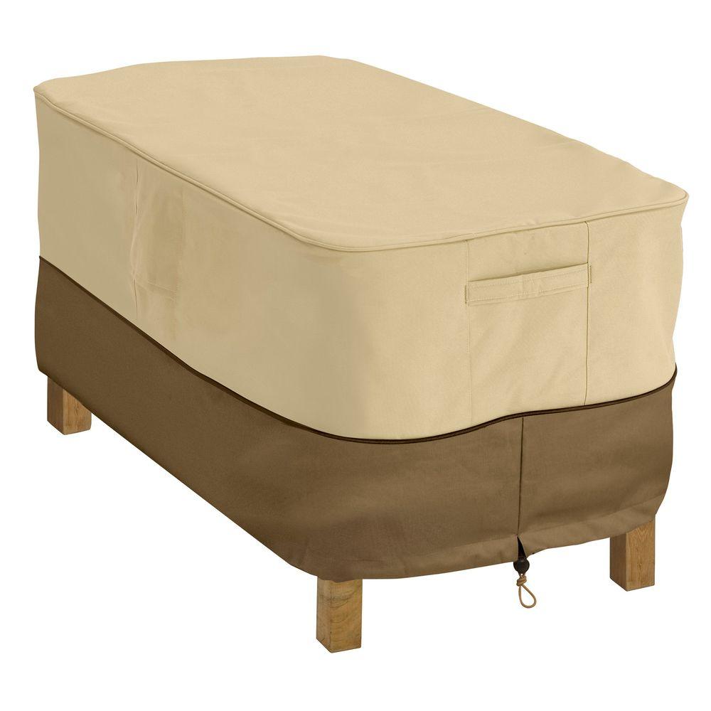 Classic Accessories Veranda Rectangular Patio Coffee Table Cover 55 121 011501 00 The Home Depot