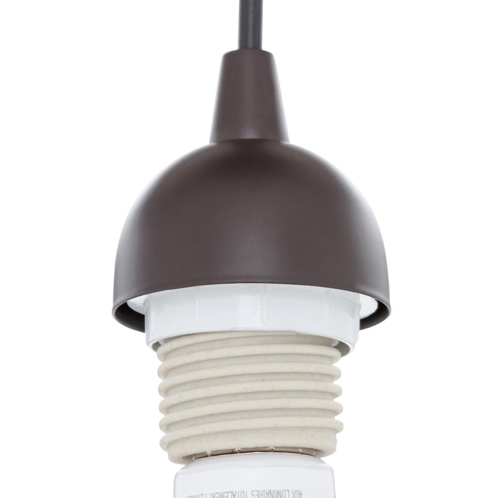 Worth Home S Instant Pendant 1 Light Recessed Converter Antique Bronze Adapter Only Pan 3200h The Depot - Instant Pendant Light Socket Adapter