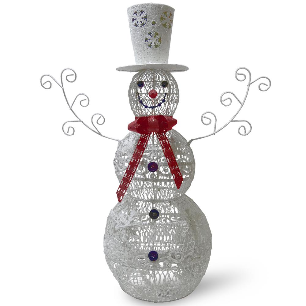 Snowman Outdoor Decorations Metal Snowman