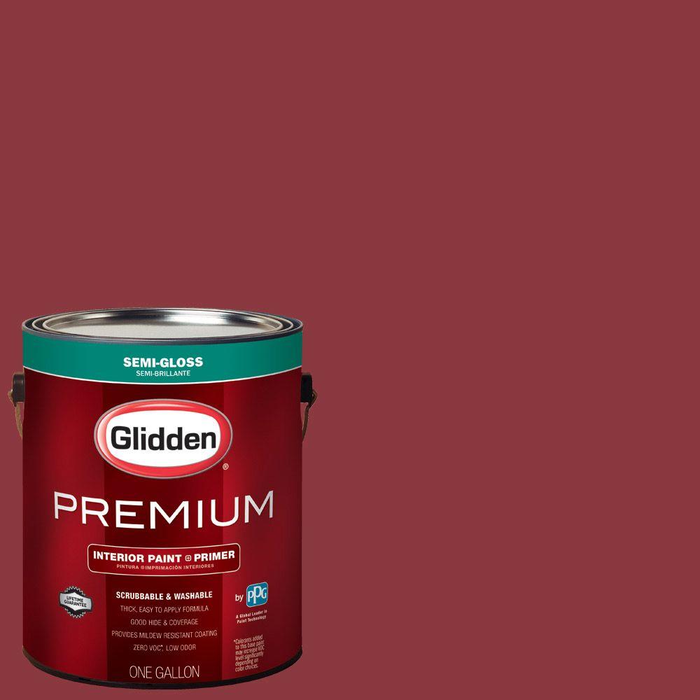 Glidden Premium 1 Gal Hdgr51 Red Delicious Semi Gloss Interior Glidden Premium 1 Gal Hdgr51 Red Delicious Semi Gloss Interior Paint With Primer