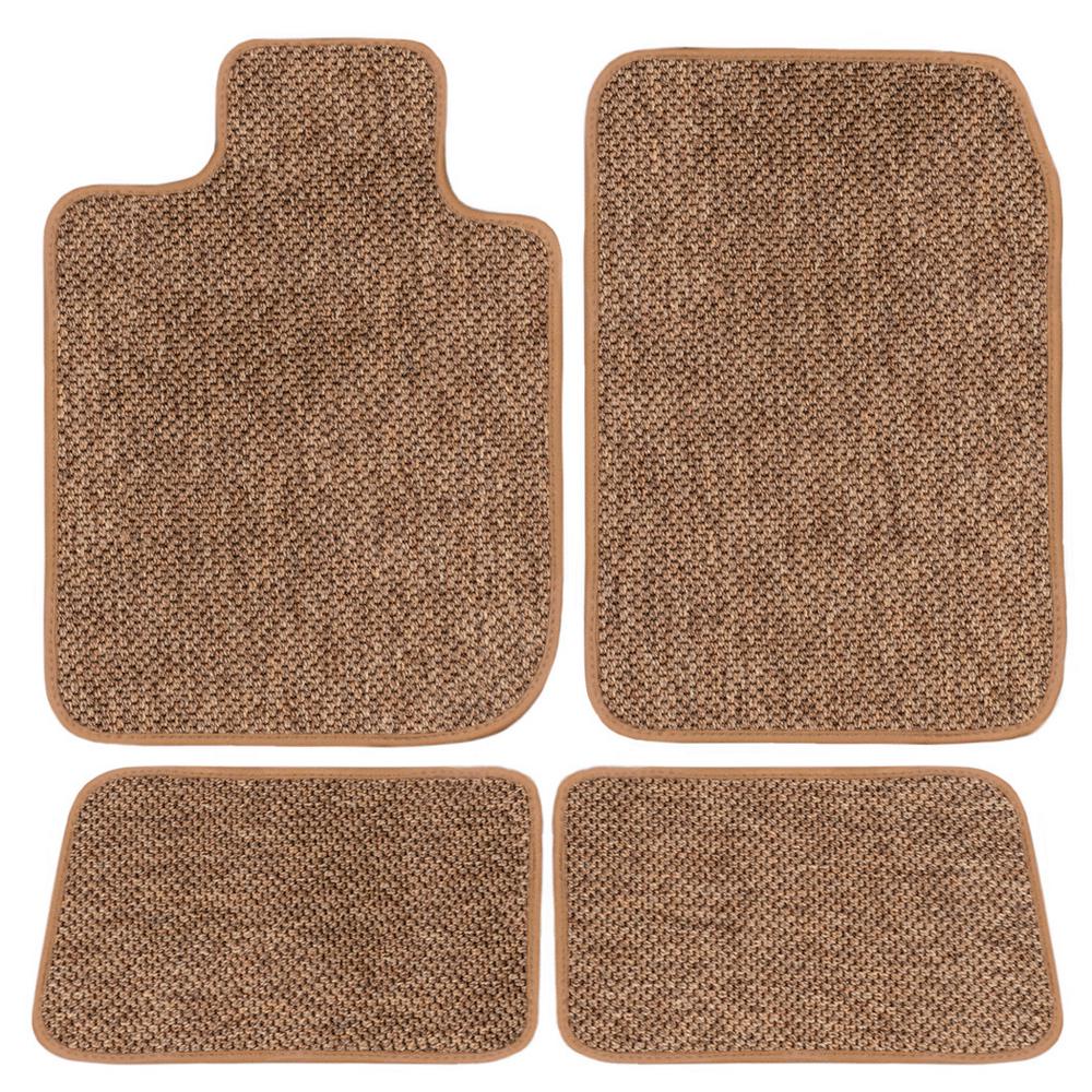 Ggbailey Ford Mustang Beige All Weather Textile Carpet Car Mats