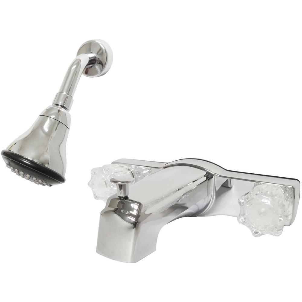 Brushed Nickel, Trim Only Homewerks 50-BV2TNBN-AD Homewerks Victorian Series Two Handle Roman Tub Faucet