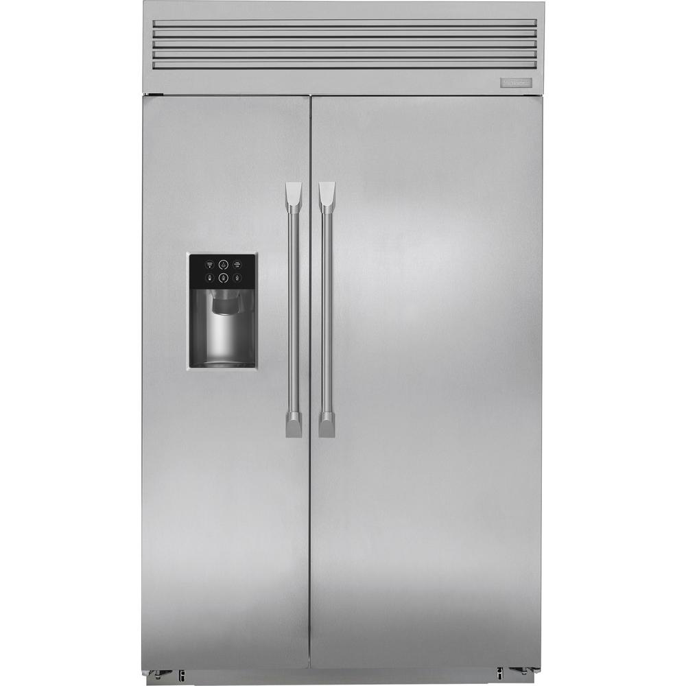 Ge Monogram 28 8 Cu Ft 48 In W Built Professional Side By Ge Monogram 28 8 Cu Ft 48 In W Built Professional Side