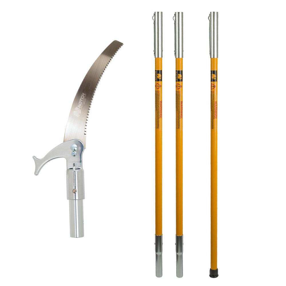 Notch 15 inch Steel 18 inch Pole Fiberglass Pole Saw Set by Notch