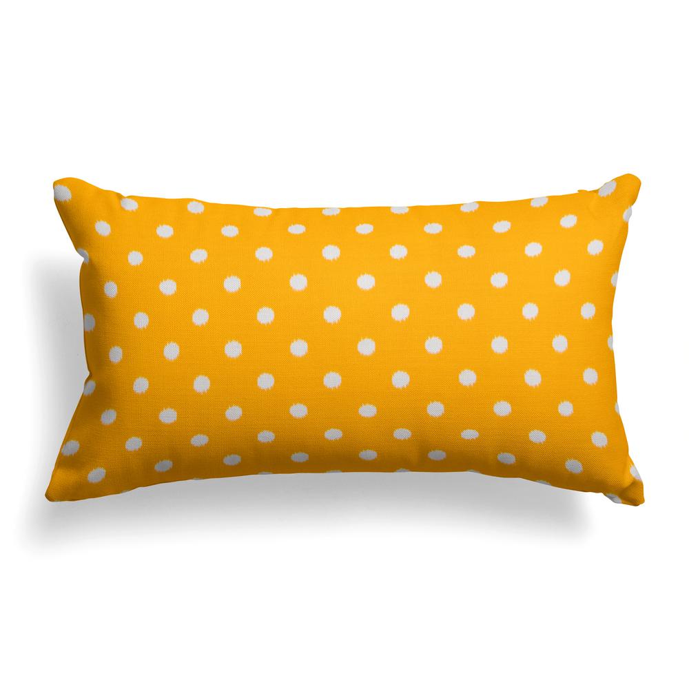 Polka Dot Outdoor Lumbar Pillows Outdoor Pillows The Home Depot