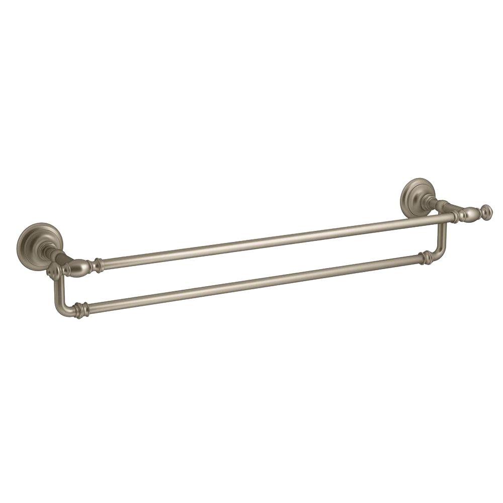 KOHLER Artifacts 24 in. Double Towel Bar in Vibrant Brushed Bronze