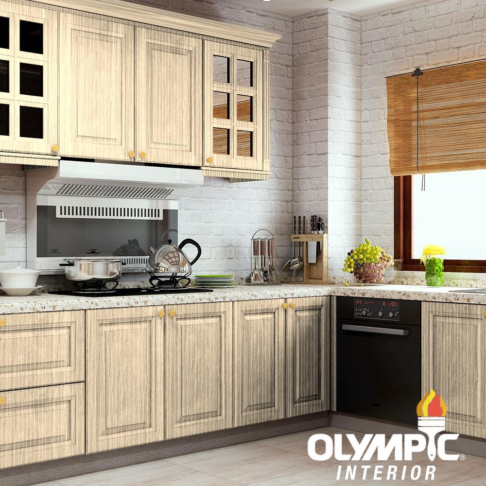 Olympic 1 Qt Pickled Oak Semi Transparent Oil Based Interior Exterior Gel Stain Ois03g 04 The Home Depot