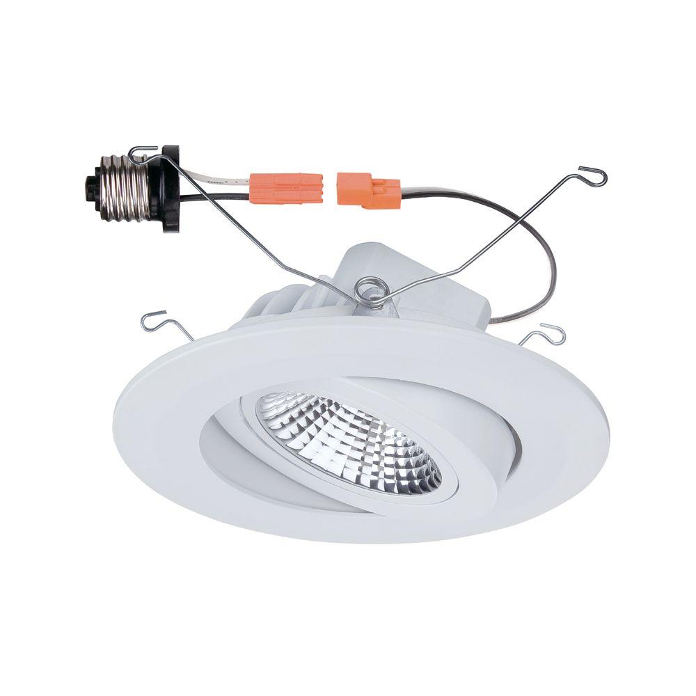 UPC 046335979499 6 In White Recessed LED Gimbal Trim Upcitemdb