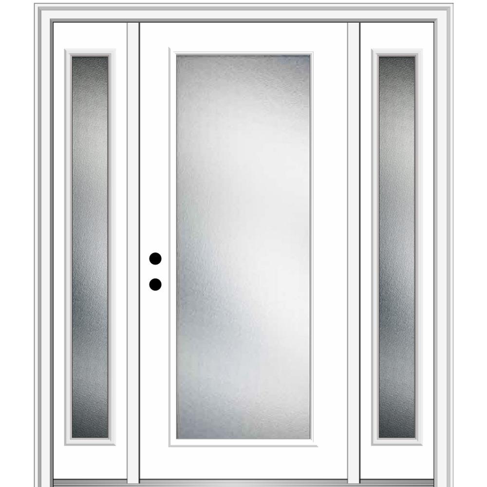 Mmi Door 64 5 In X 81 75 In Micro Granite Right Hand Full Lite