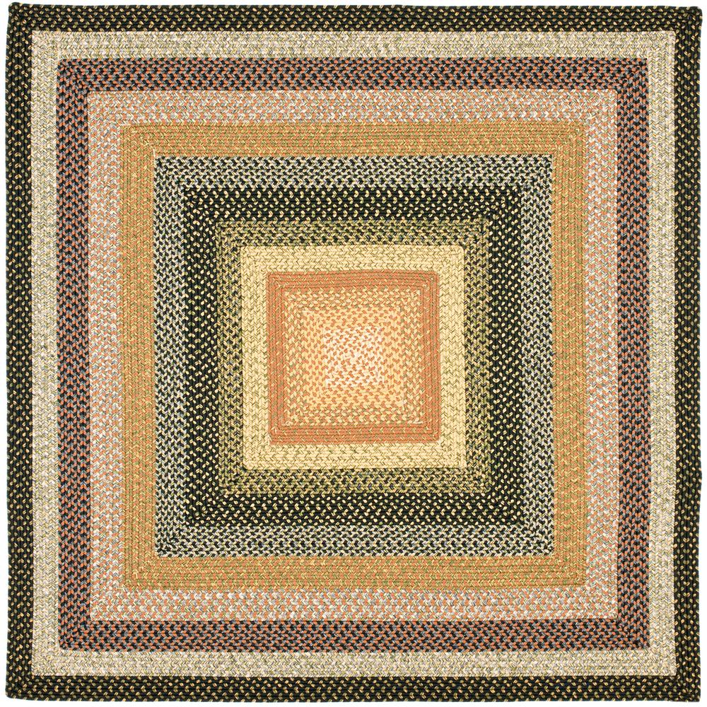 Safavieh Braided Multi 4 ft. x 4 ft. Square Area Rug-BRD308A-4SQ - The