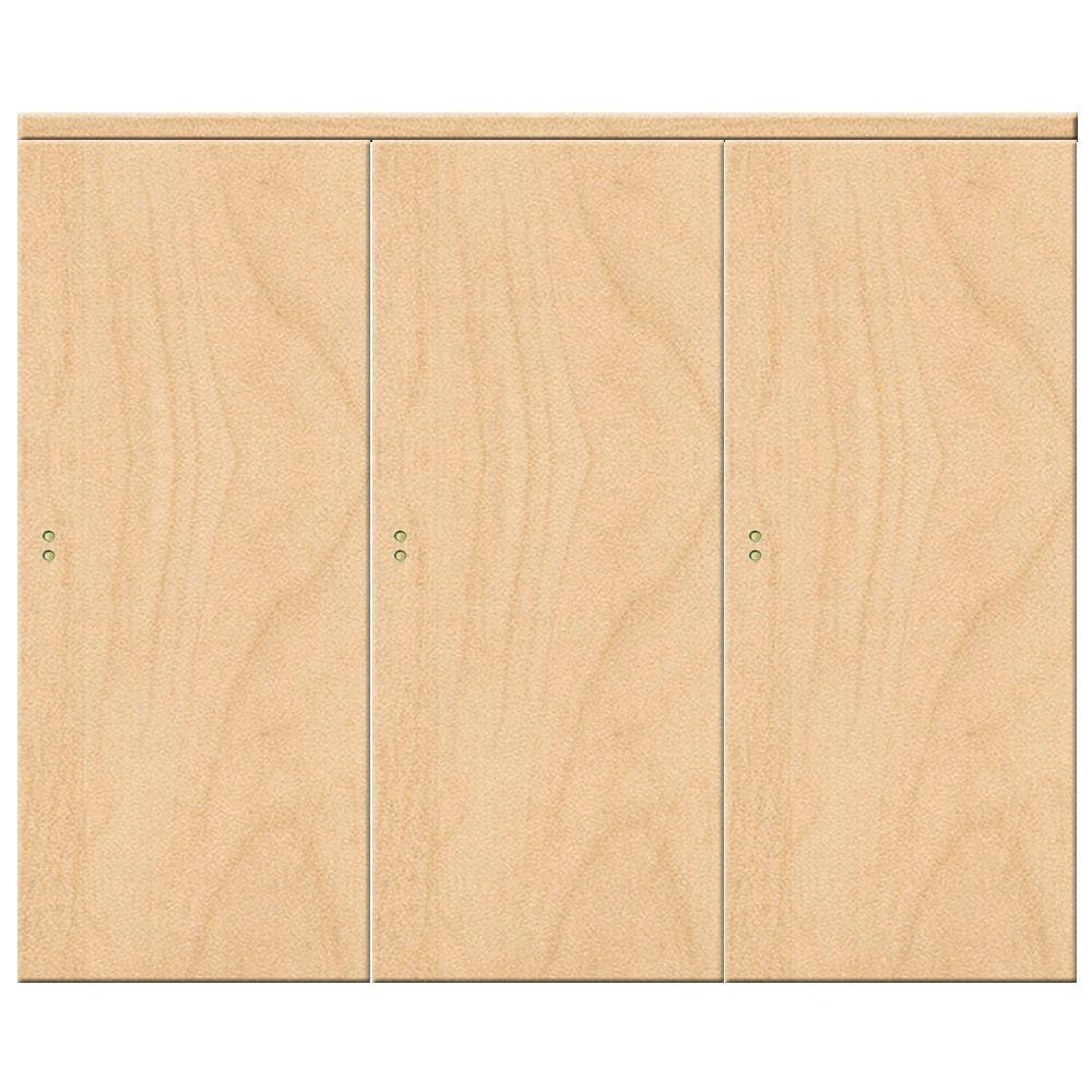 Impact Plus 84 in. x 80 in. Smooth Flush Stain Grade Maple Solid Core