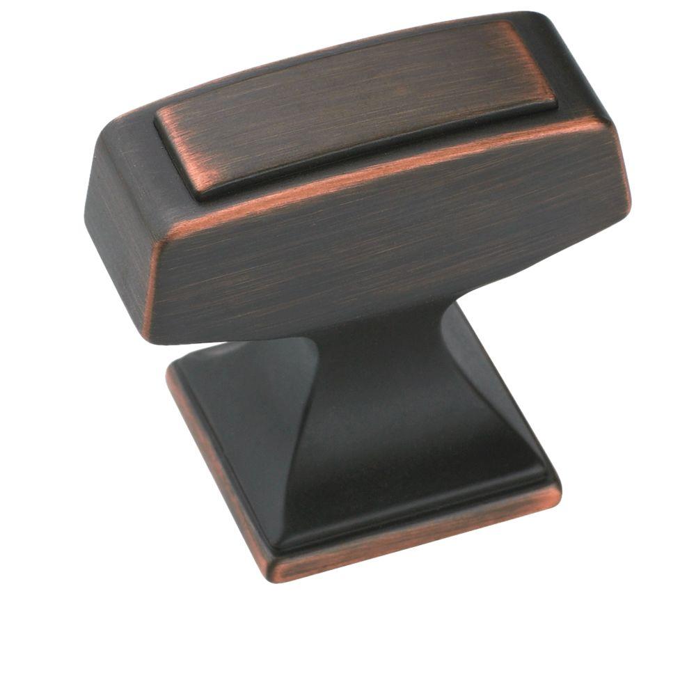 Amerock Mulholland 1-1 4 In. Oil Rubbed Bronze Rectangle Cabinet Knob 