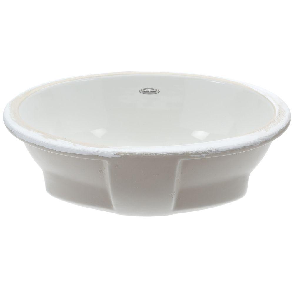 American Standard Ovalyn Undermount Bathroom Sink In White 0495 221 020 The Home Depot