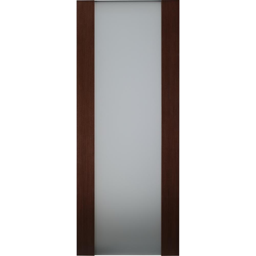 Frosted Glass Finished Slab Doors Interior & Closet Doors The