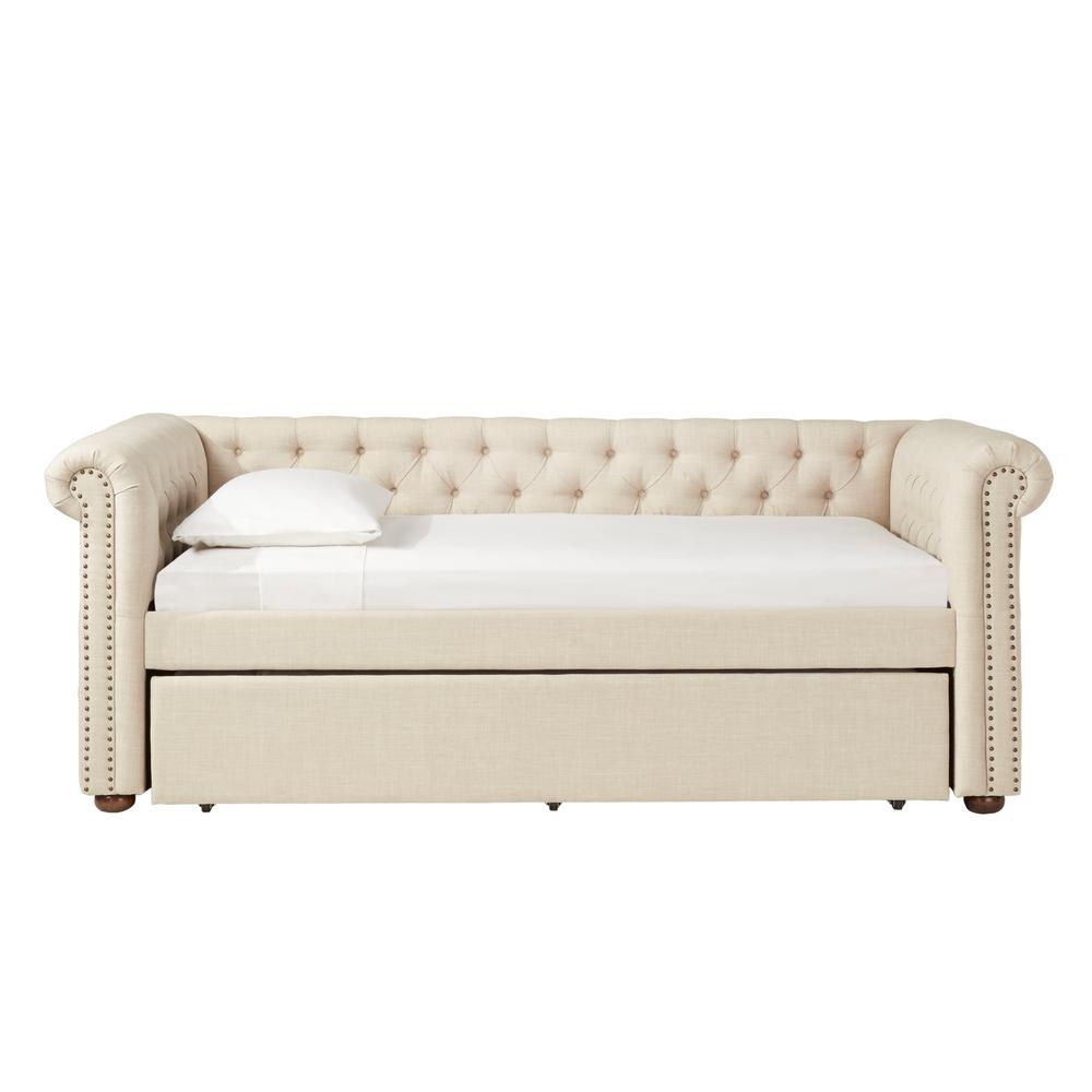 Hillsdale Furniture Mercer Antique Brown Daybed With Suspension Deck And Trundle 1039dblhtr The Home Depot