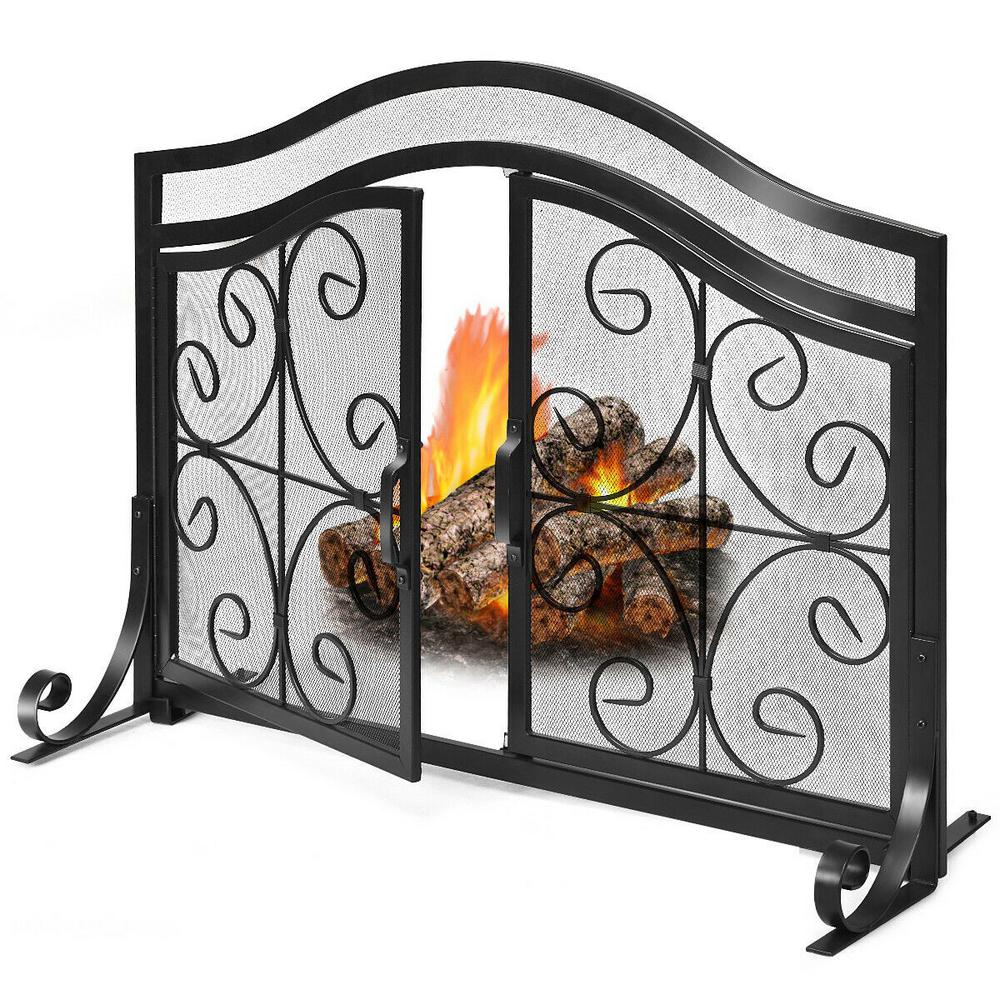 2 Fireplace Screens Fireplaces The Home Depot