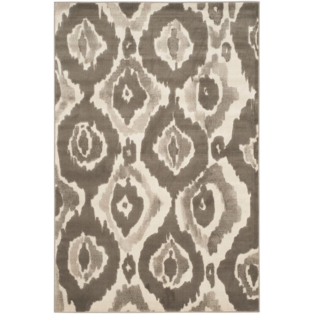 Safavieh Porcello Ivory Dark Grey 3 Ft X 5 Area Rug