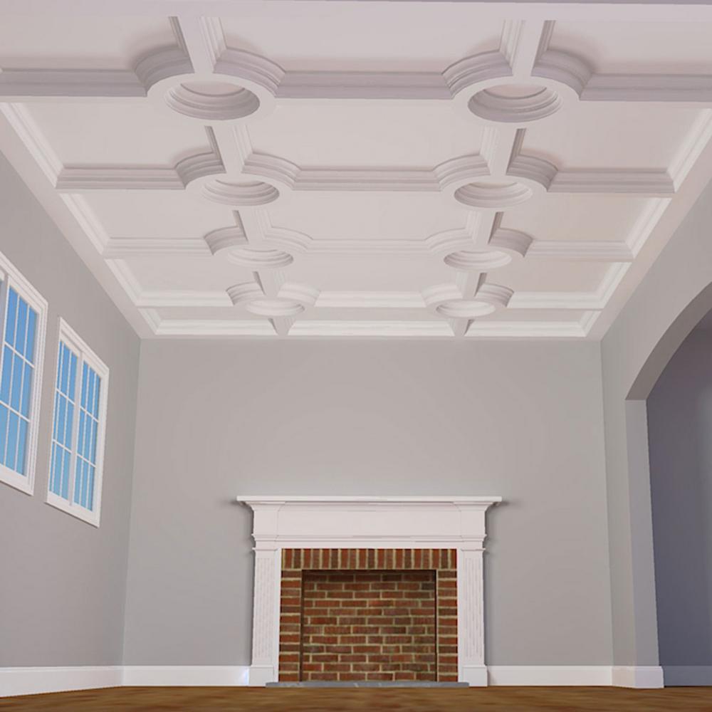 36 In Inner Circle Intersection For 8 In Deluxe Coffered Ceiling