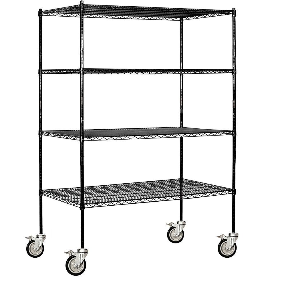 Black Wire 42 Or Greater Garage Storage Shelves 60 In W X 80 H 24 D Grade