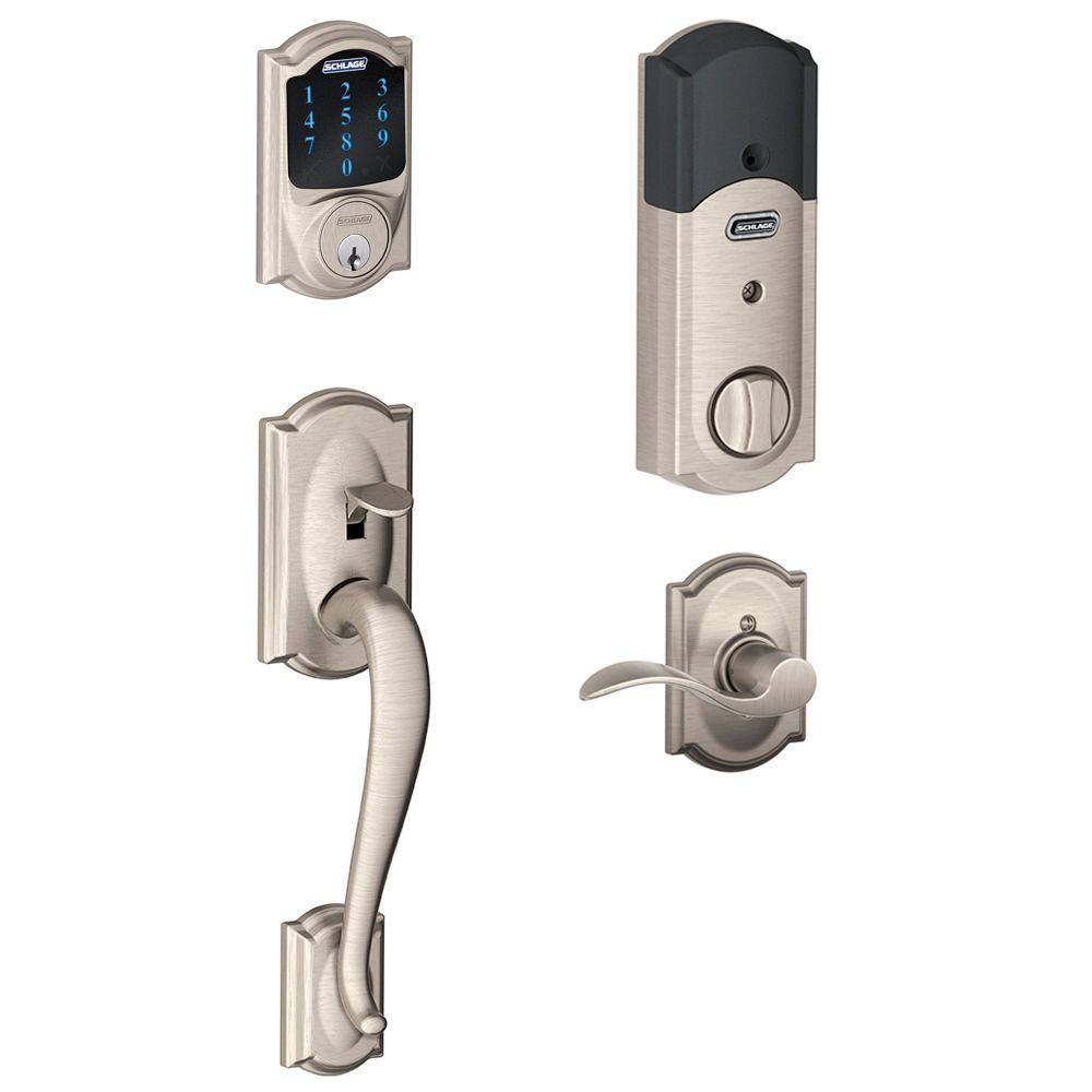 Satin Nickel Door Locks Door Hardware The Home Depot