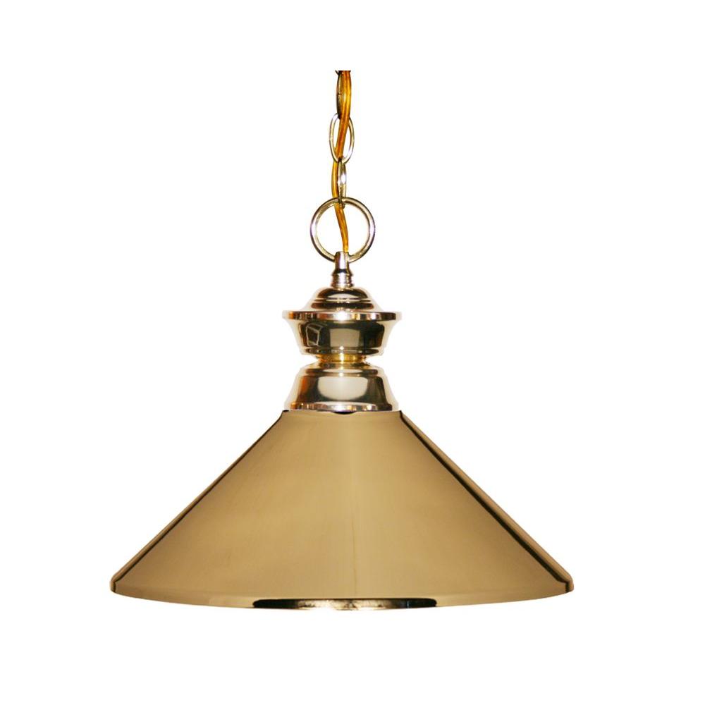 Filament Design Lawrence1 Light Polished Br Clic Chain Pendant Filament Design Lawrence1 Light Polished Br Clic Chain Pendant With Steel Shade