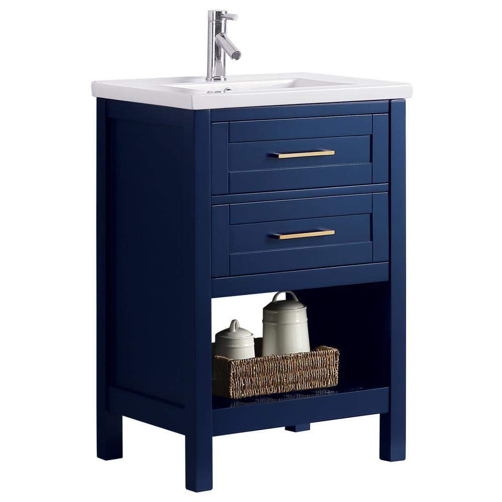 Blue - 24 Inch Vanities - Bathroom Vanities - Bath - The Home Depot