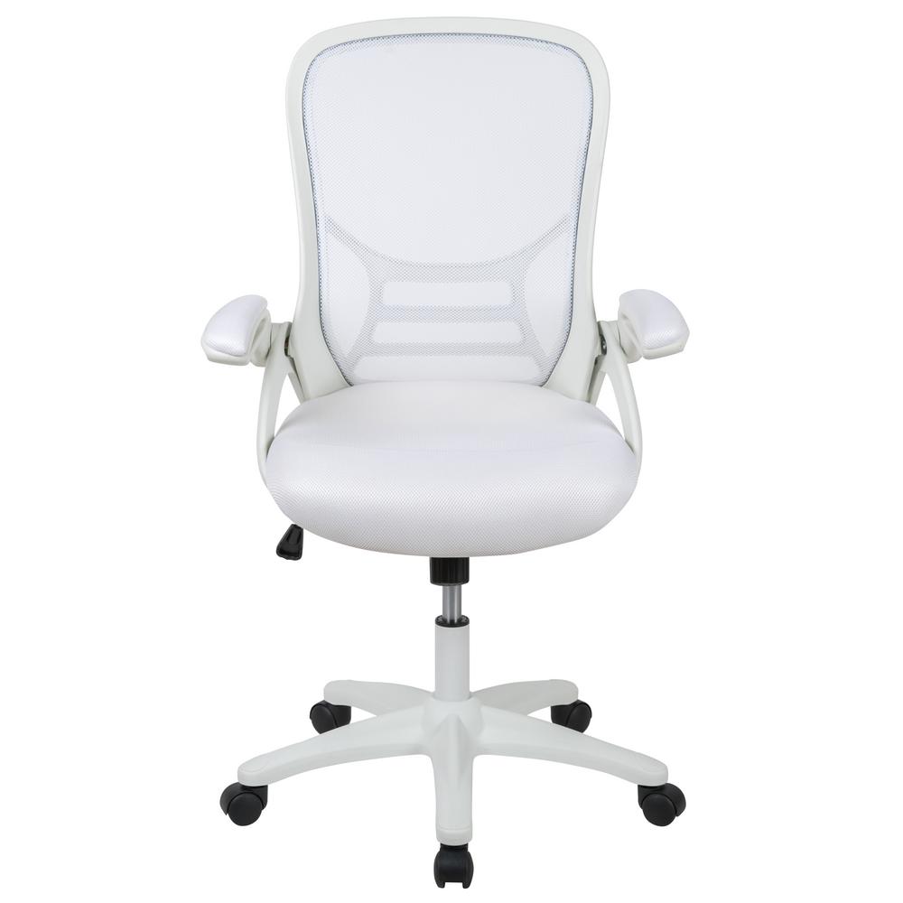 Carnegy Avenue White Mesh Office Desk Chair Cga Hl 442197 Wh Hd
