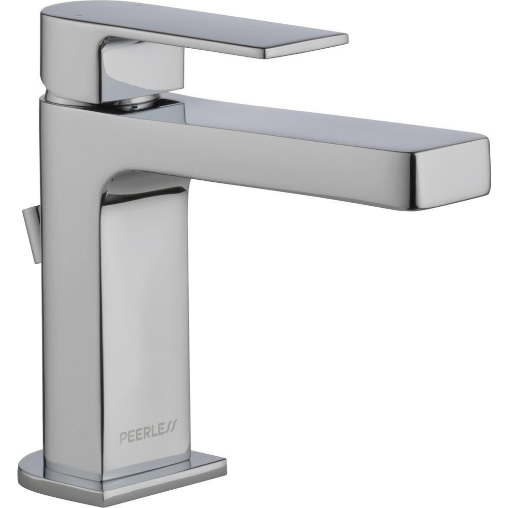 Peerless Xander 4 In Centerset Single Handle Bathroom Faucet In Chrome   Chrome Peerless Centerset Bathroom Sink Faucets P1519lf 64 1000 