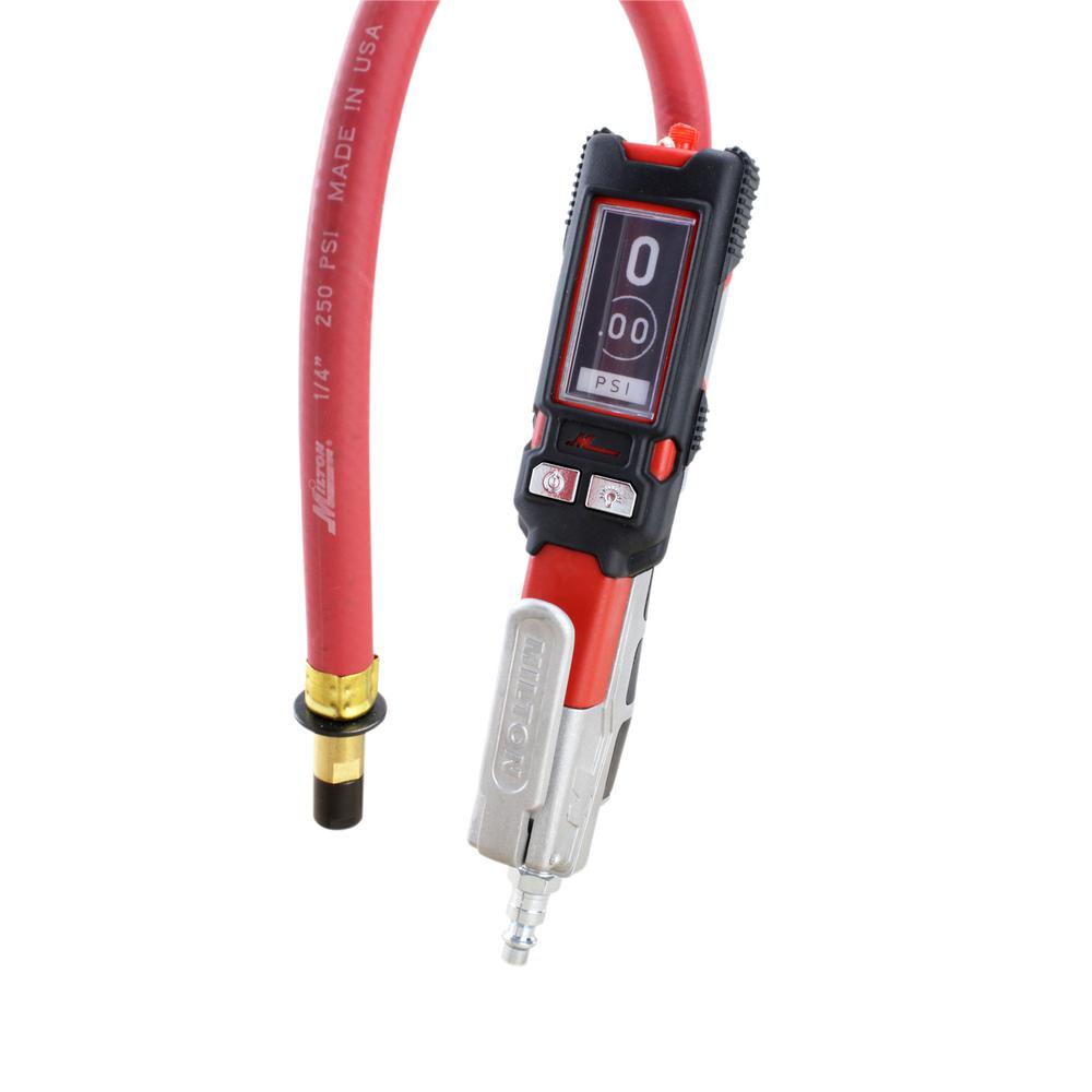 tire gauge pressure air digital milton hose inflator chuck psi 584e accuracy tpms straight craftsman precision industries extreme
