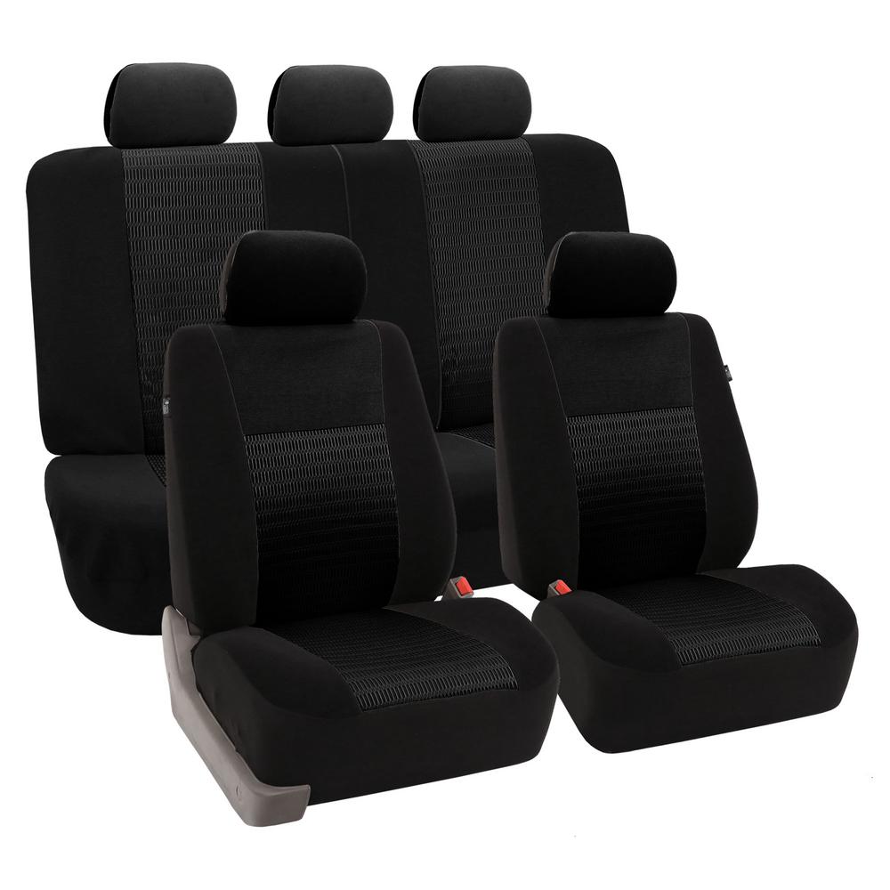 Fh Group Fabric 47 In. X 23 In X 1 In. Deluxe 3d Air Mesh Full Set Seat 