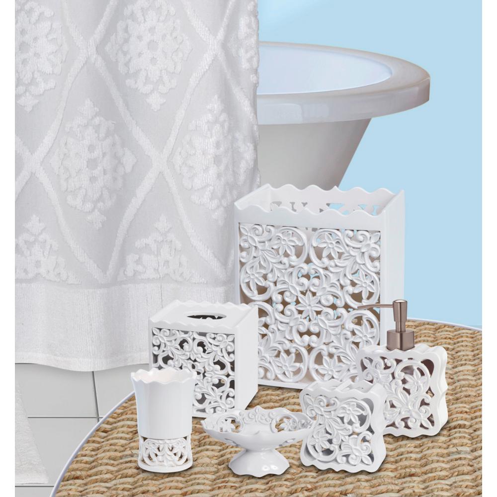 Belle 6-Piece Bath Accessory Set in White