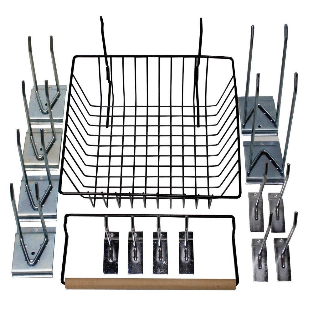 Garageescape Easy Panel Slatwall Accessory Assortment 16 Piece Per Box