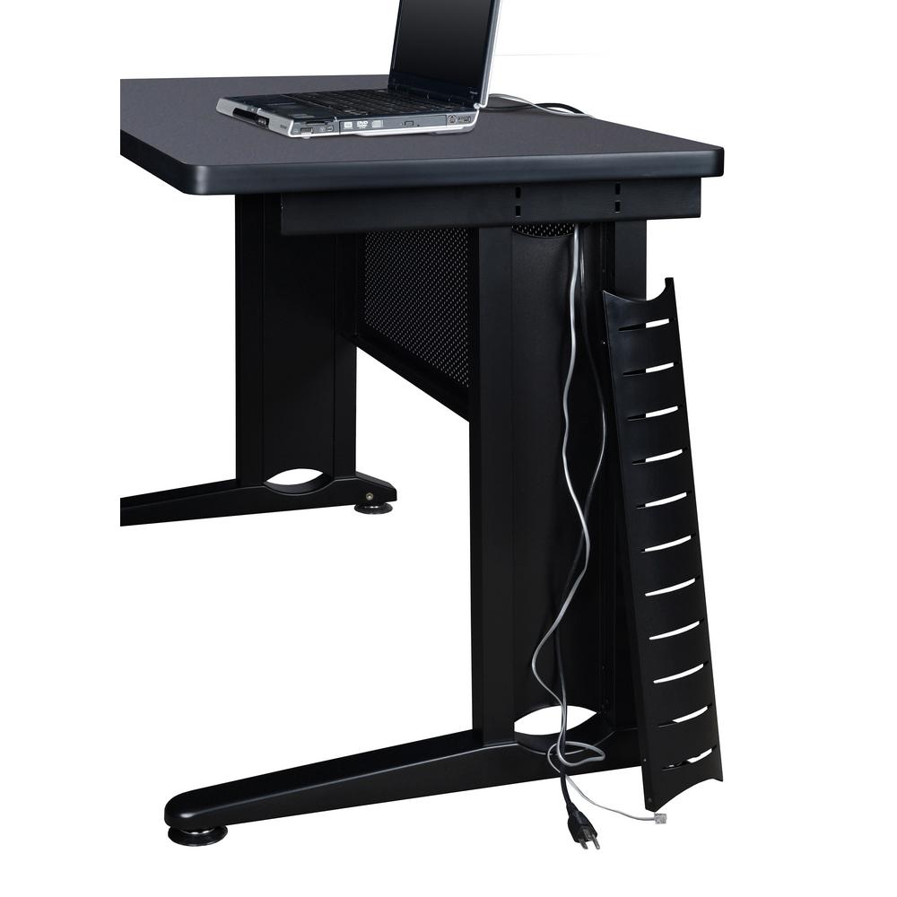 24 In Multi Colored Desks Home Office Furniture The Depot D Grey Double Pedestal Desk