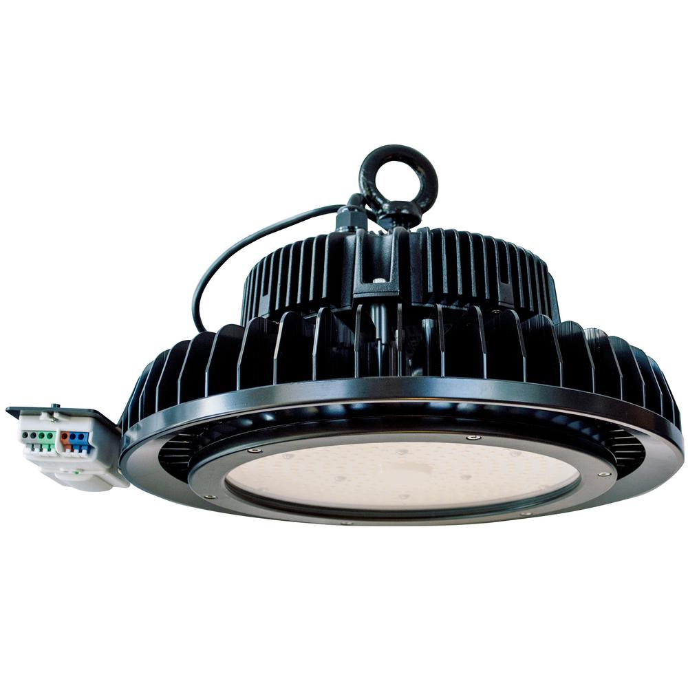 Wall Packs Commercial Lighting The Home Depot 240 Watt Black Integrated Led High Bay Light Motion Control 31 200 Lumen