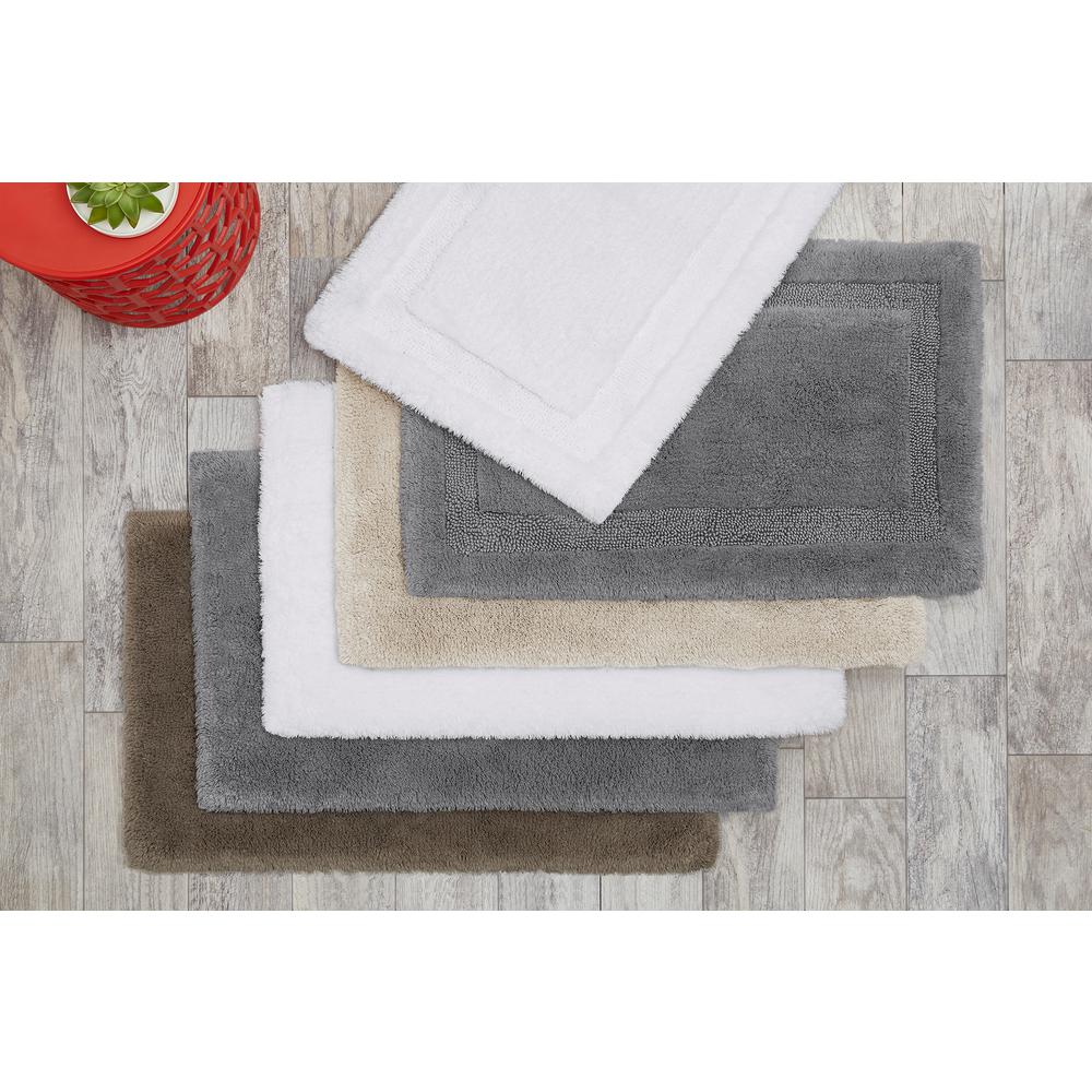 Stylewell Biscuit 17 In X 25 In Non Skid Cotton Bath Rug