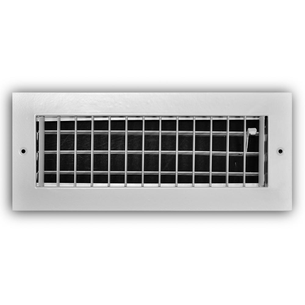 Everbilt 10 in. x 4 in. 1Way Aluminum Adjustable Wall/Ceiling Register