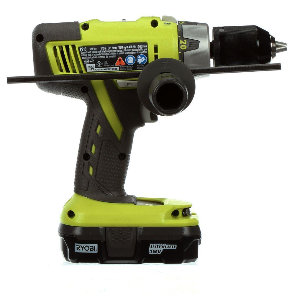 Ryobi Hammer Drill Tool Kit 18Volt ONE+ Cordless 1/2 in. Battery