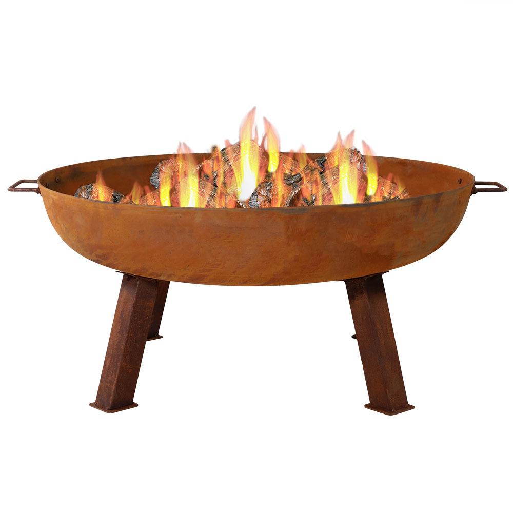 Cast Iron Wood-Burning Fire Pit Bowl