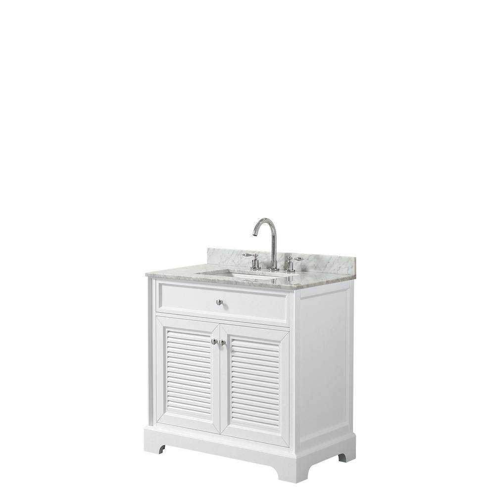 Standard Single Sink Vanities With Tops Bathroom Single Bathroom Vanity In White With Marble Top Carrara